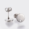 Non-Tarnish 304 Stainless Steel Stud Earring Findings STAS-K184-01-02P-2