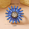 Alloy with Glass Finger Rings for Women OX7798-1-3
