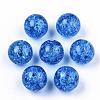 Transparent Crackle Acrylic Round Beads Strands CCG-R002-12mm-03-2
