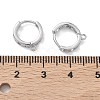 SHEGRACE Brass Hoop Earrings Findings XGR0151P-89P-3