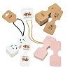 CRAFTDADY 220Pcs 11 Styles Paper Necklace Display Cards CDIS-CD0001-03-8