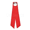 Christmas Polyester Ribbon Safety Pin Brooch JEWB-H012-01A-2