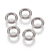 Tarnish Resistant 304 Stainless Steel Soldered Closed Jump Rings STAS-M274-024A-2