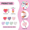 35Pcs UV Plating Iridescent Acrylic Beads OACR-TA0004-20-4