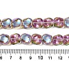 Electroplate Glass Beads Strands EGLA-N012-07S-4