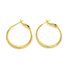 Twisted Big Ring Huggie Hoop Earrings for Girl Women KK-C224-05G-01-1