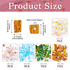 5Bags 5 Colors Glass Chip Beads GLAA-TA0002-40-3