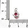 Brass Pave Cubic Zirconia Pendants KK-V002-23P-02-3