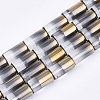 Half Electroplate Glass Beads Strands EGLA-S177-01C-1