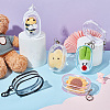 6Pcs 6 Colors Portable Travel Transparent Plastic Zipper Bags with Alloy Clasps ABAG-GA0001-29B-5
