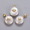 Natural Cultured Freshwater Pearl Pendants KK-L187-07G-1