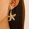 304 Stainless Steel Dangle Stud Earrings FS-WG5CF4C-01-1