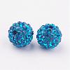 Polymer Clay Rhinestone Beads RB-C1438-10mm-A04-2