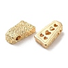 Textured Brass Beads KK-H455-05G-2