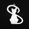 Non-Tarnish 201 Stainless Steel Pendants STAS-R111-JA681-1