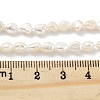 Natural Keshi Pearl Cultured Freshwater Pearl Beads Strands PEAR-P062-25B-5