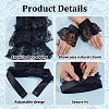 Polyester Detachable Flower Lace Collar Sets for Women DIY-WH0816-187B-3