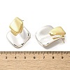 Brass Rhombus Stud Earrings for Women EJEW-A121-14-3