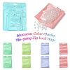 100Pcs 5 Styles Macaron Color Plastic Yin-yang Resealable Bags OPP-YW0001-06A-2