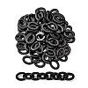 Opaque Spray Painted Acrylic Linking Rings OACR-S021-27A-C01-1