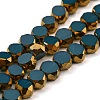 Electroplate Glass Beads Strands X-EGLA-G037-02A-HP03-1