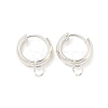 201 Stainless Steel Huggie Hoop Earring Findings STAS-P283-01V-S-1