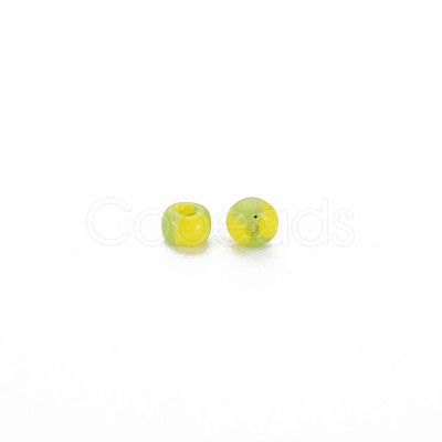 12/0 Two Tone Opaque Glass Seed Beads SEED-T006-01A-A02-1