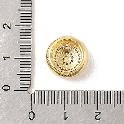 Rack Plating Brass & Cubic Zirconia Pendants KK-Z047-07G-G-RS-1