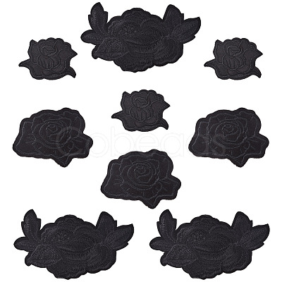 9Pcs 3 Styles Computerized Embroidery Cloth Patches PATC-TA0001-28-1
