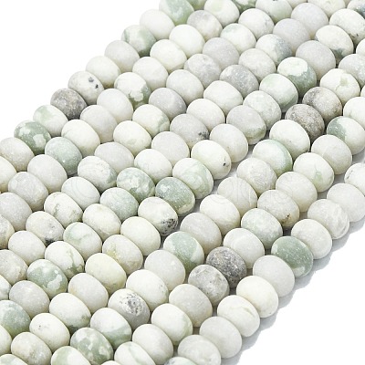 Natural Peace Jade Beads Strands G-P575-A25-8x5mm-1