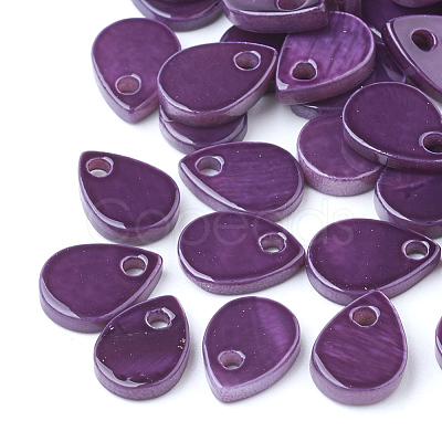 Freshwater Shell Charms SHEL-Q008-92C-1