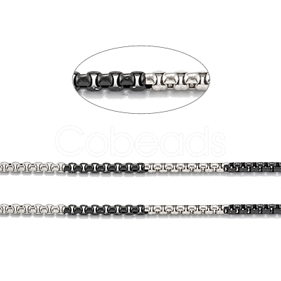 Ion Plating(IP) 304 Stainless Steel Box Chains STAS-B001-27C-B-1