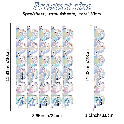 PVC Self Adhesive Stickers STIC-WH20010-20A-1
