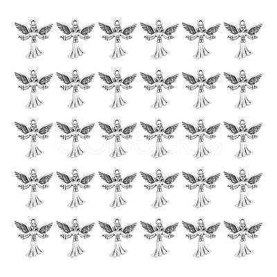 50Pcs Tibetan Style Alloy Pendants TIBEP-UN0001-16-1