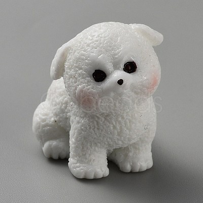 Resin Dog Figurines Ornament DJEW-TAC0007-01A-1