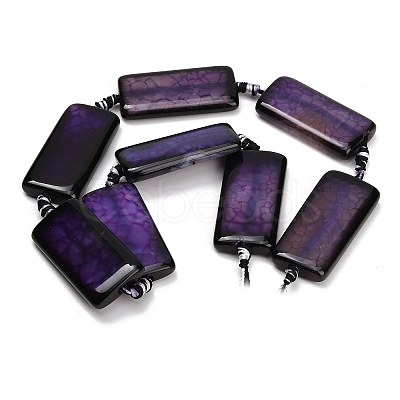 Natural Dragon Veins Agate Beads Strands GG-CBA2A74-01B-1