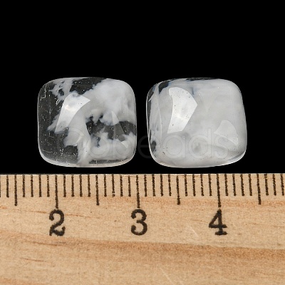 Watermelon Stone Glass Cabochons G-G075-08-1