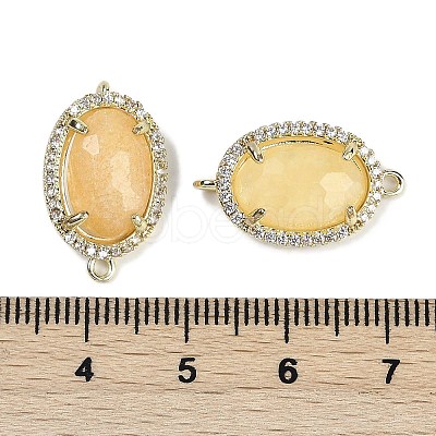Natural Topaz Jade Faceted Oval Links G-B126-07G-11-1