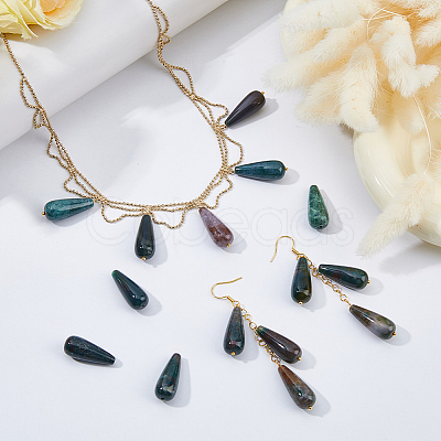 1 Strand Natural Indian Agate Beads Strands G-DC0001-66-1