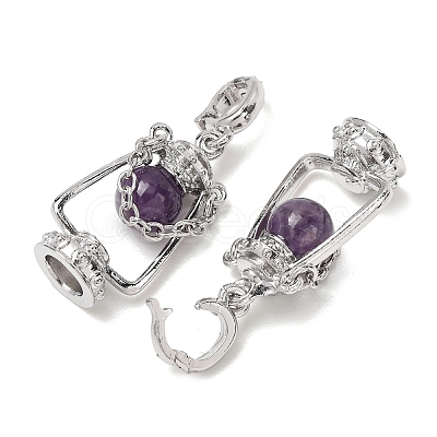 Natural Amethyst Pendants GG-CBA0251-04P-10-1