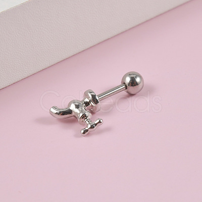 Water Faucet 304 Stainless Steel Cartilage Earrings FS-WGE47D7-01-1