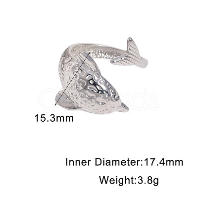 304 Stainless Steel Cuff Open Rings FS-WG02E6D-01-1