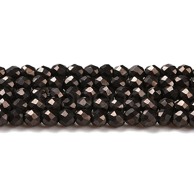 Electroplate Glass Beads Strands GLAA-H021-01A-FP06-1