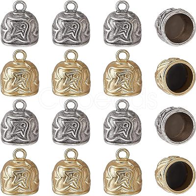 Tibetan Style Alloy Cord Ends TIBEP-CA0001-01-NR-1