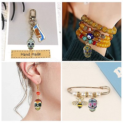 Alloy Enamel Pendants ENAM-CJ0001-37-1