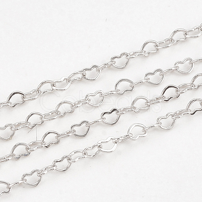 Brass Heart Link Chains CHC-S004-09P-1