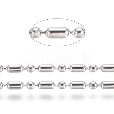 Non-Tarnish 304 Stainless Steel Ball Chains CHS-L024-025F-1