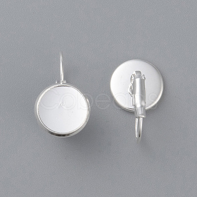 304 Stainless Steel Leverback Earring Settings LS-STAS-F191-03S-12mm-1