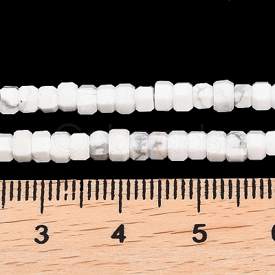 Natural Howlite Beads Strands G-G345-C01-2x4mm-1