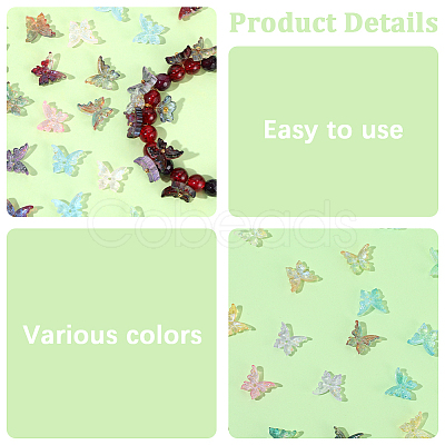 240Pcs 12 Colors Glass Beads DGLA-SC0001-04-1
